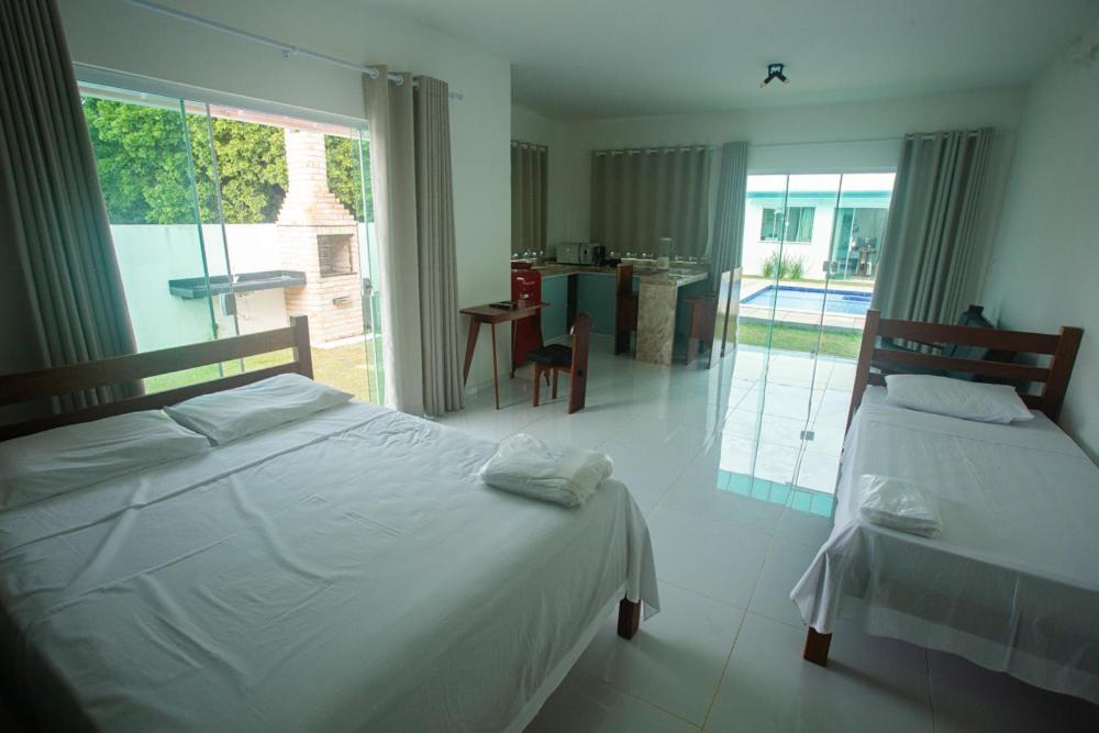 Chalé com Jacuzzi e vista para e Piscina Touros Exterior foto